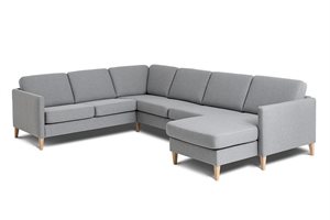 Visby sofa - Hjørne med chaiselong - FAST LAVPRIS